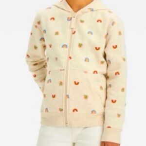 NWT Cat & Jack zip up hoodie children’s Medium 8